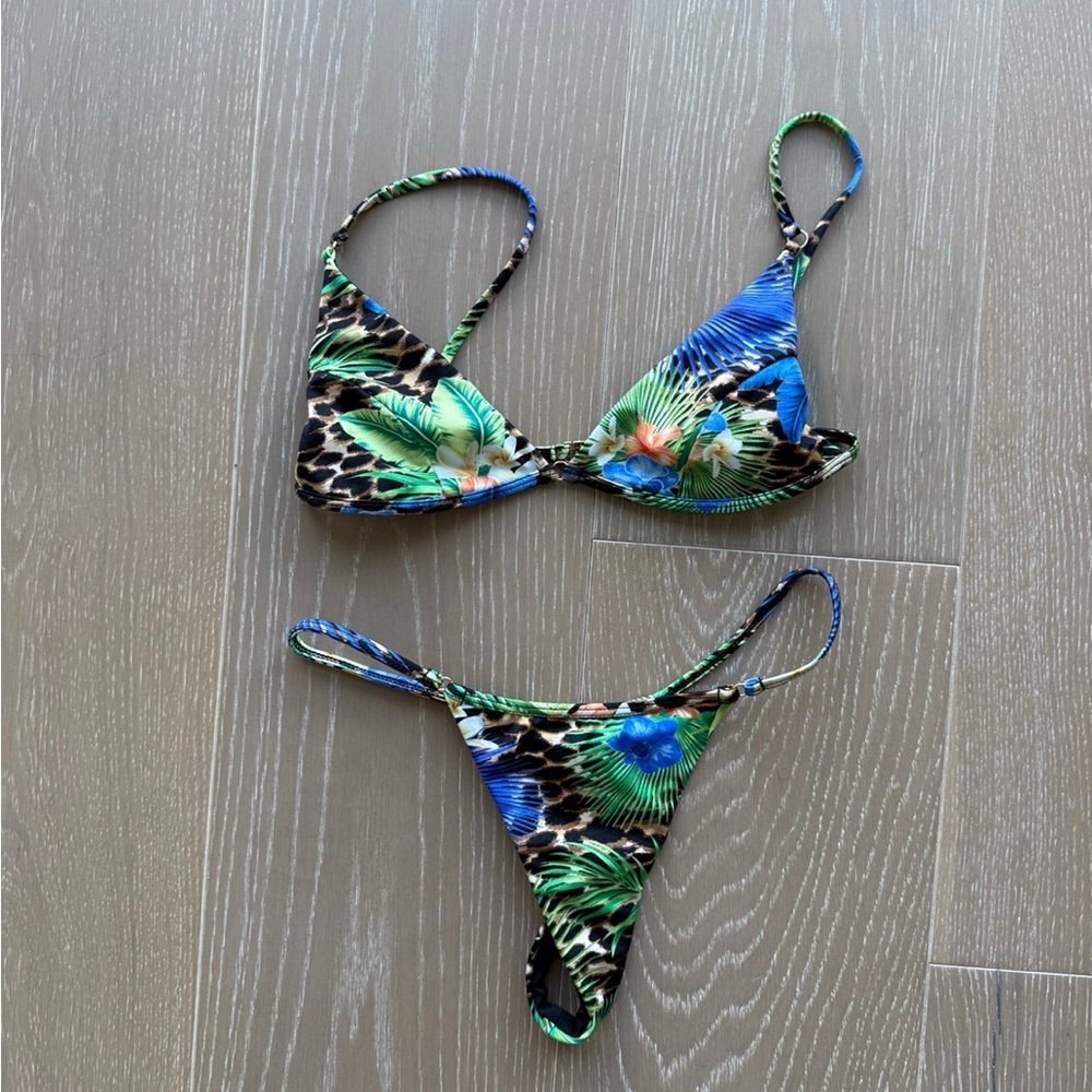 Sommer Swim Leopard Floral Bikini Set